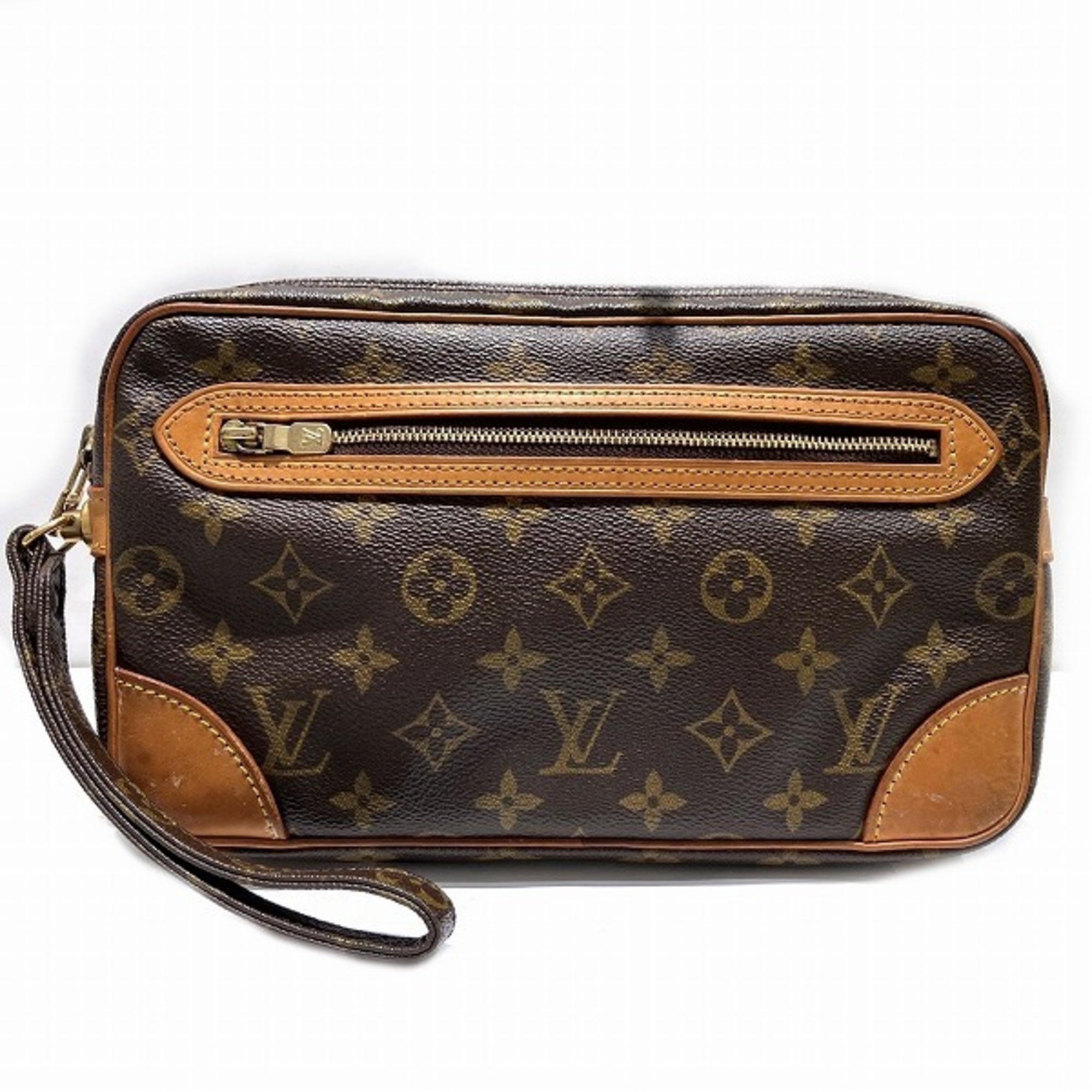 Louis Vuitton Monogram Marly Dragonne Pm M51827 Handbag Clutch Bag Second For...
